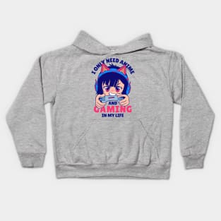 Anime and Gaming for Life Kids Hoodie